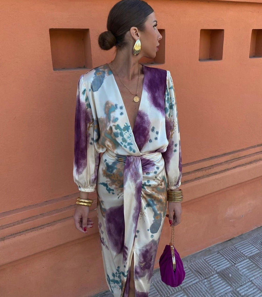 Valeria | Vestido cruzado con escote en V