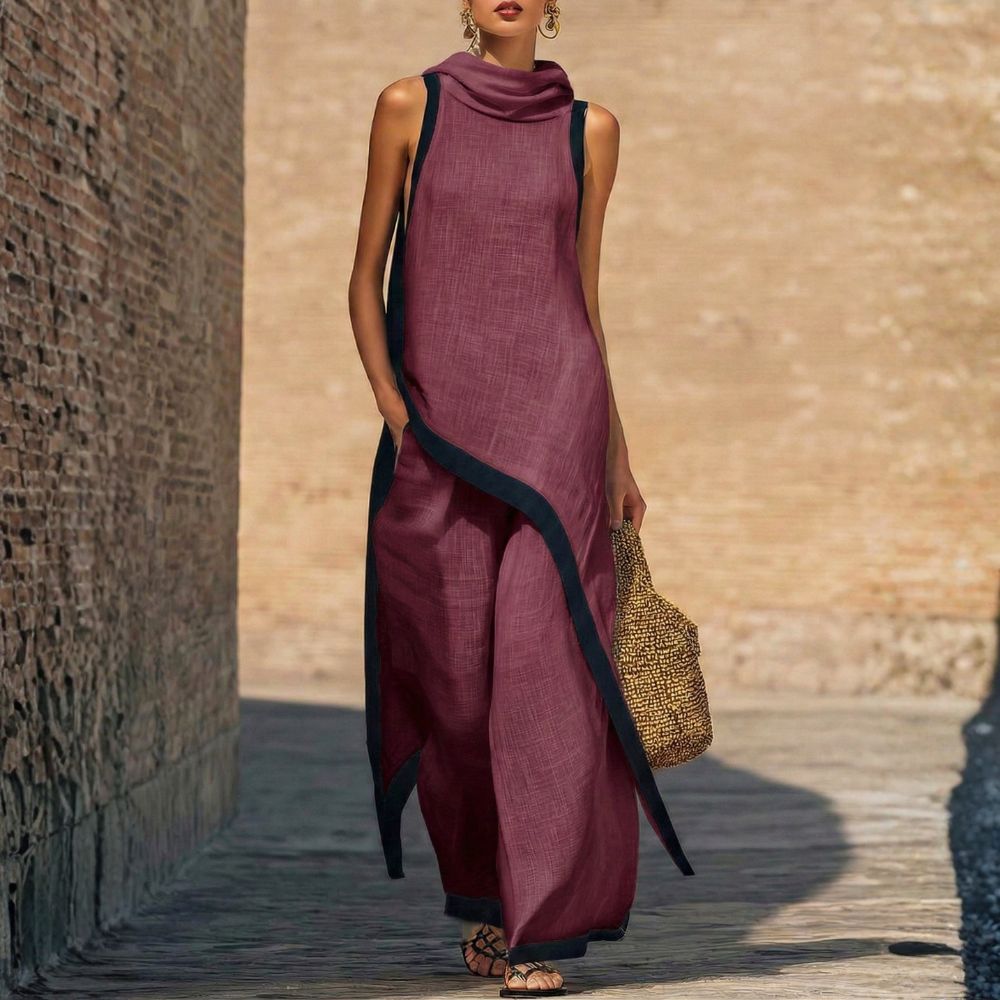 Leonor| Conjunto de Lino Elegante