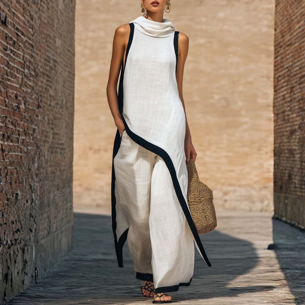 Leonor| Conjunto de Lino Elegante
