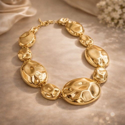 Amaya | Collar Dorado de Eslabones