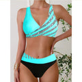 Zoë | Bikini con cuello halter estampado