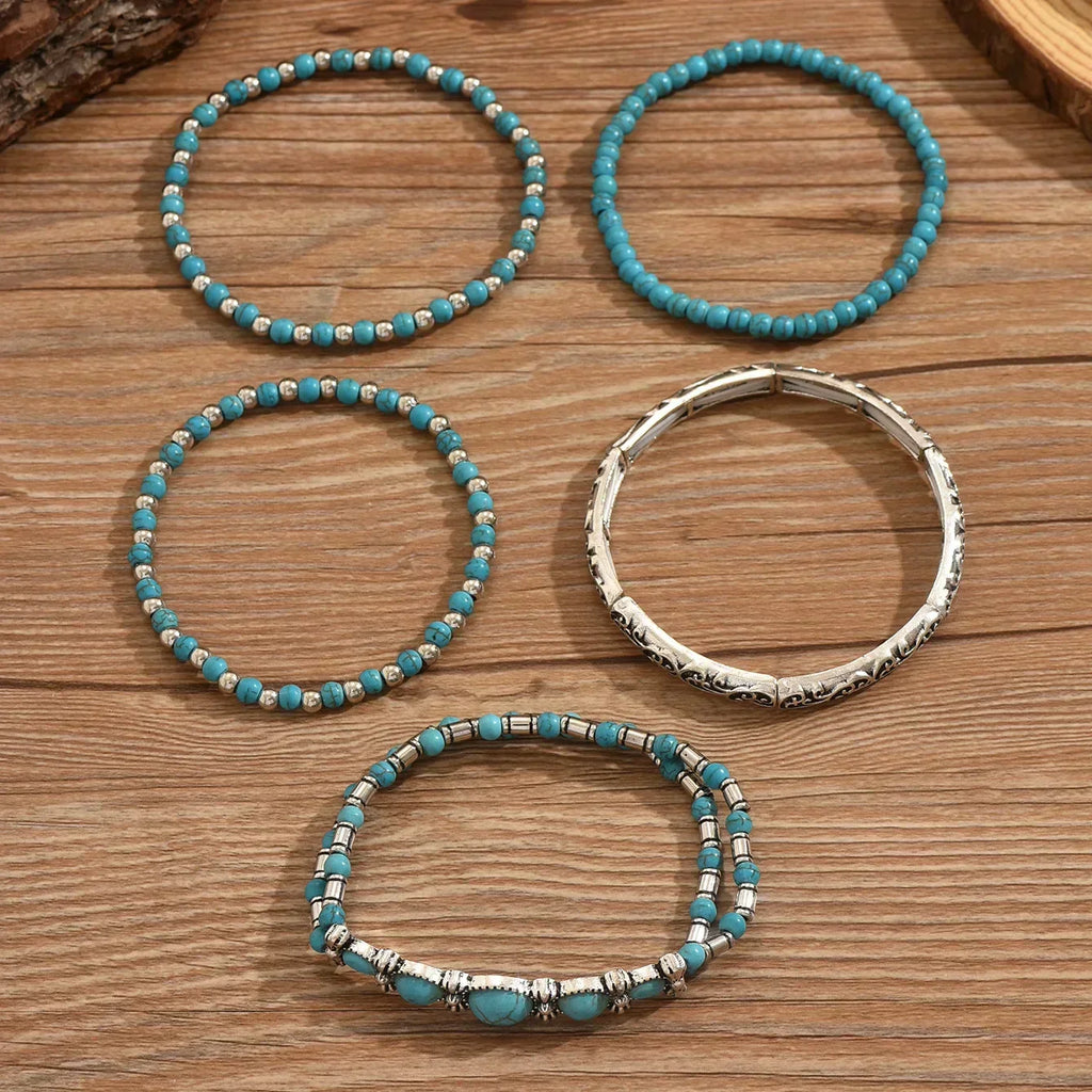 Maëlys | Pulsera multi-rangos turquesa refinada