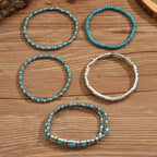 Maëlys | Pulsera multi-rangos turquesa refinada