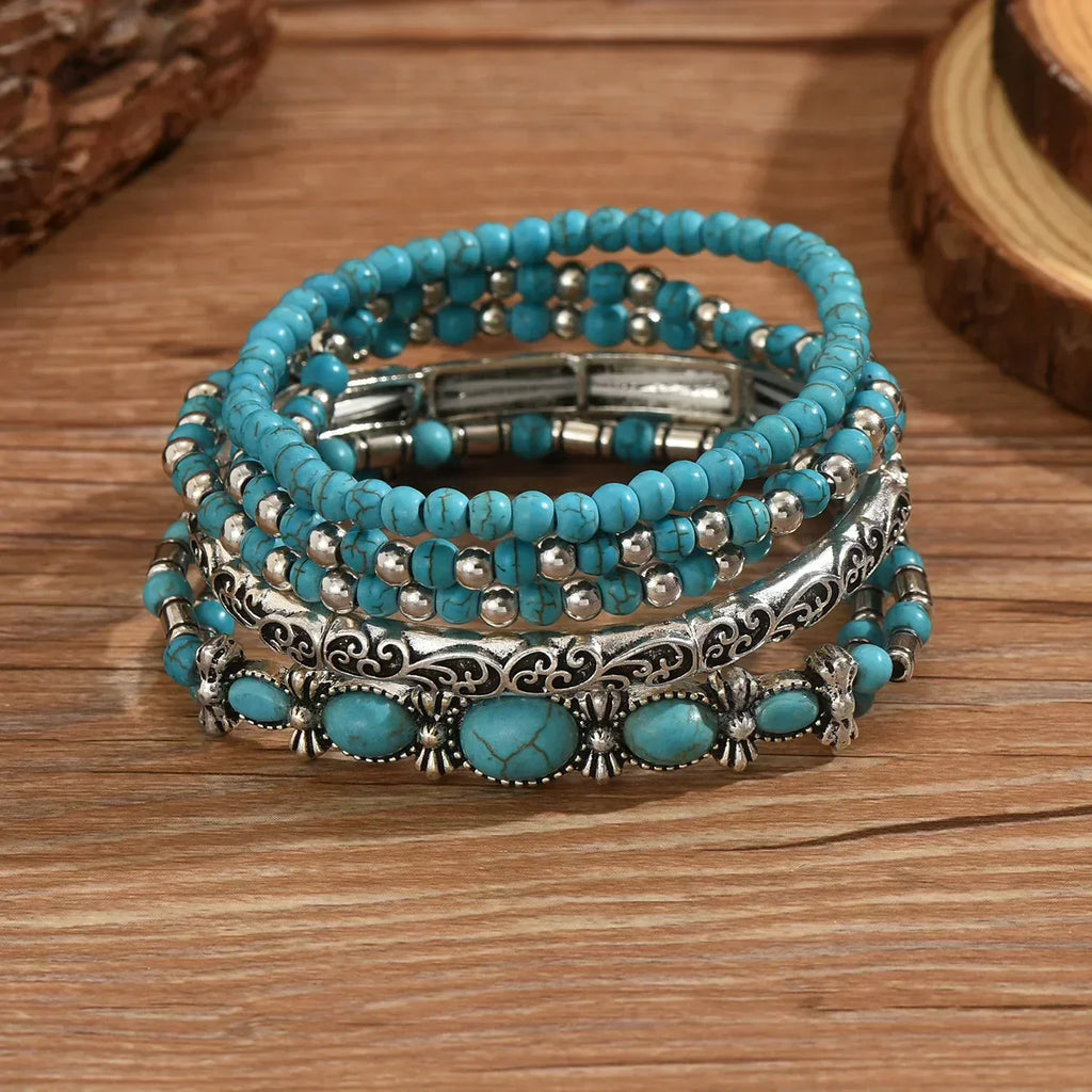 Maëlys | Pulsera multi-rangos turquesa refinada