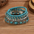 Maëlys | Pulsera multi-rangos turquesa refinada