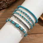 Maëlys | Pulsera multi-rangos turquesa refinada