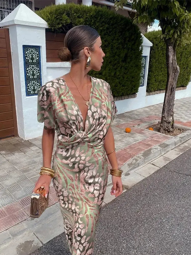 Clara | Vestido Midi color cobre