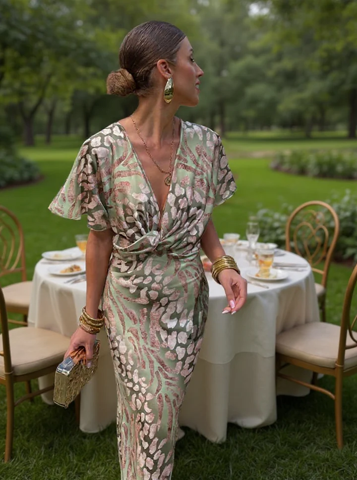 Clara | Vestido Midi color cobre